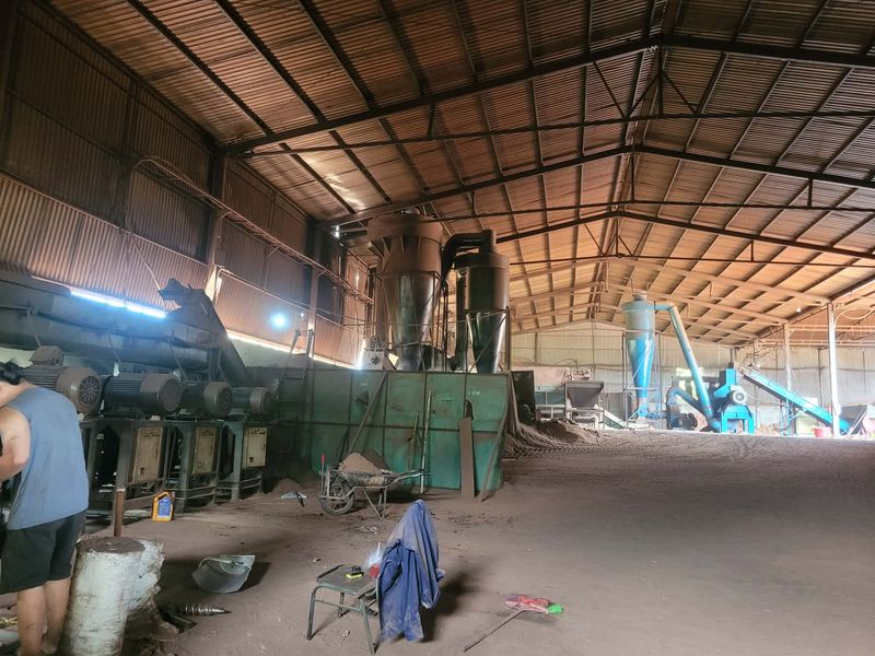 Sawdust briquette production line